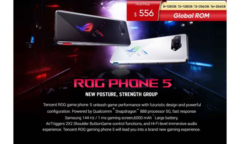 ASUS ROG Phone 5 ASUS ROG Phone 5 Pro ROG Phone 5S gaming phone best gaming phone Asus ROG phone flagship phone gaming smartphone