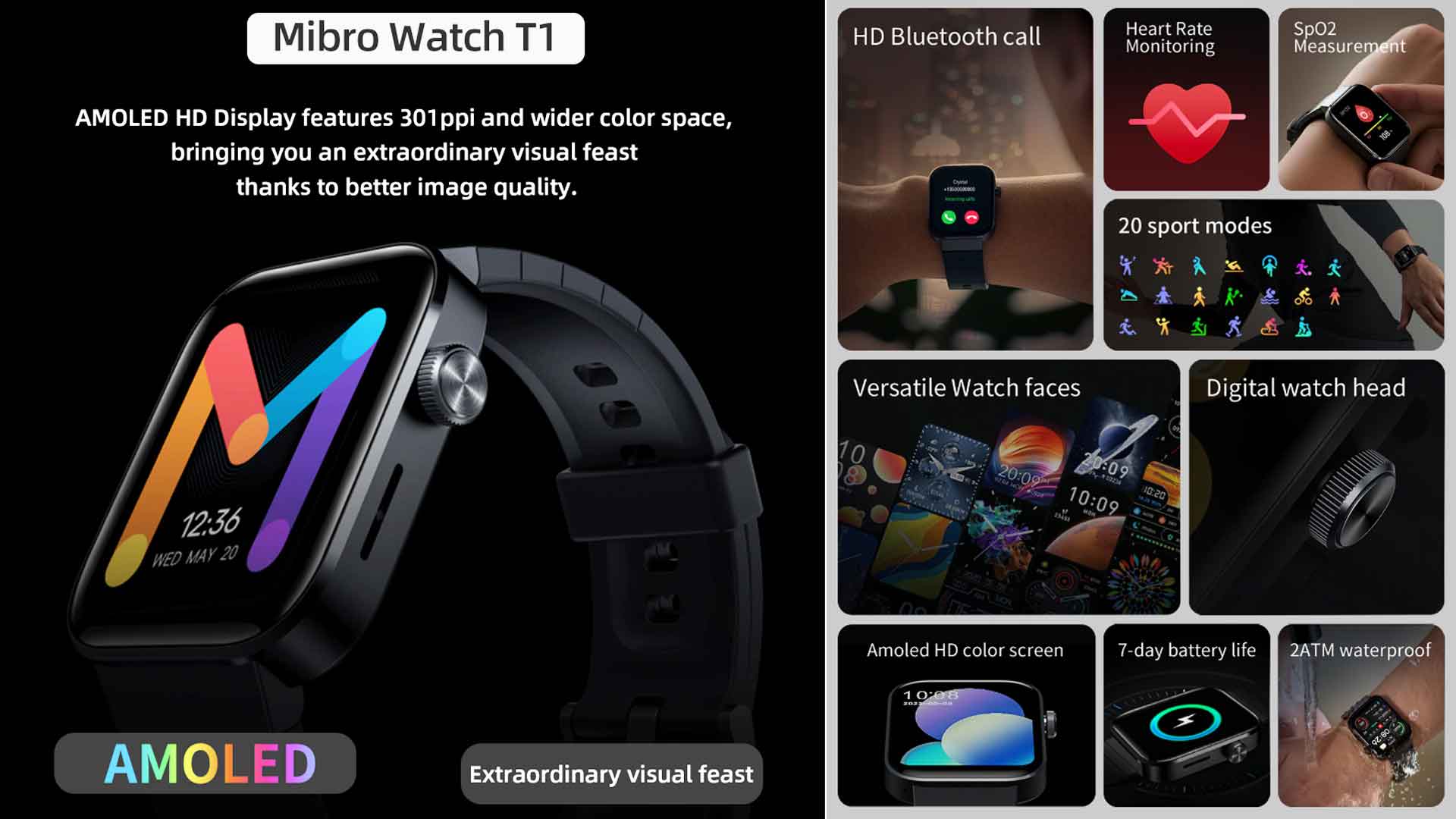 Mibro T1 watch, Mibro smartwatch, Xiaomi Mibro, smart watch, Xiaomi watch, Mibro watch, Mibro T1 specs, Mibro T1 price, Mibro T1 review