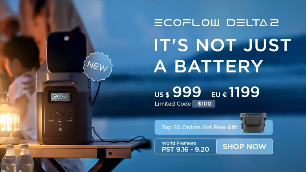 EcoFlow DELTA 2 EcoFlow DELTA portable power station EcoFlow smart generator EcoFlow solar generator