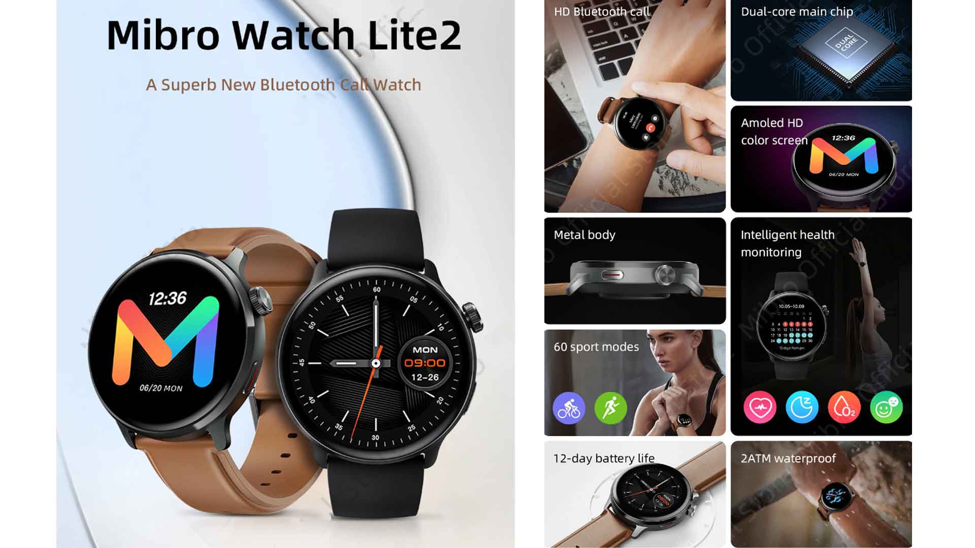 Mibro Lite2 smartwatch features