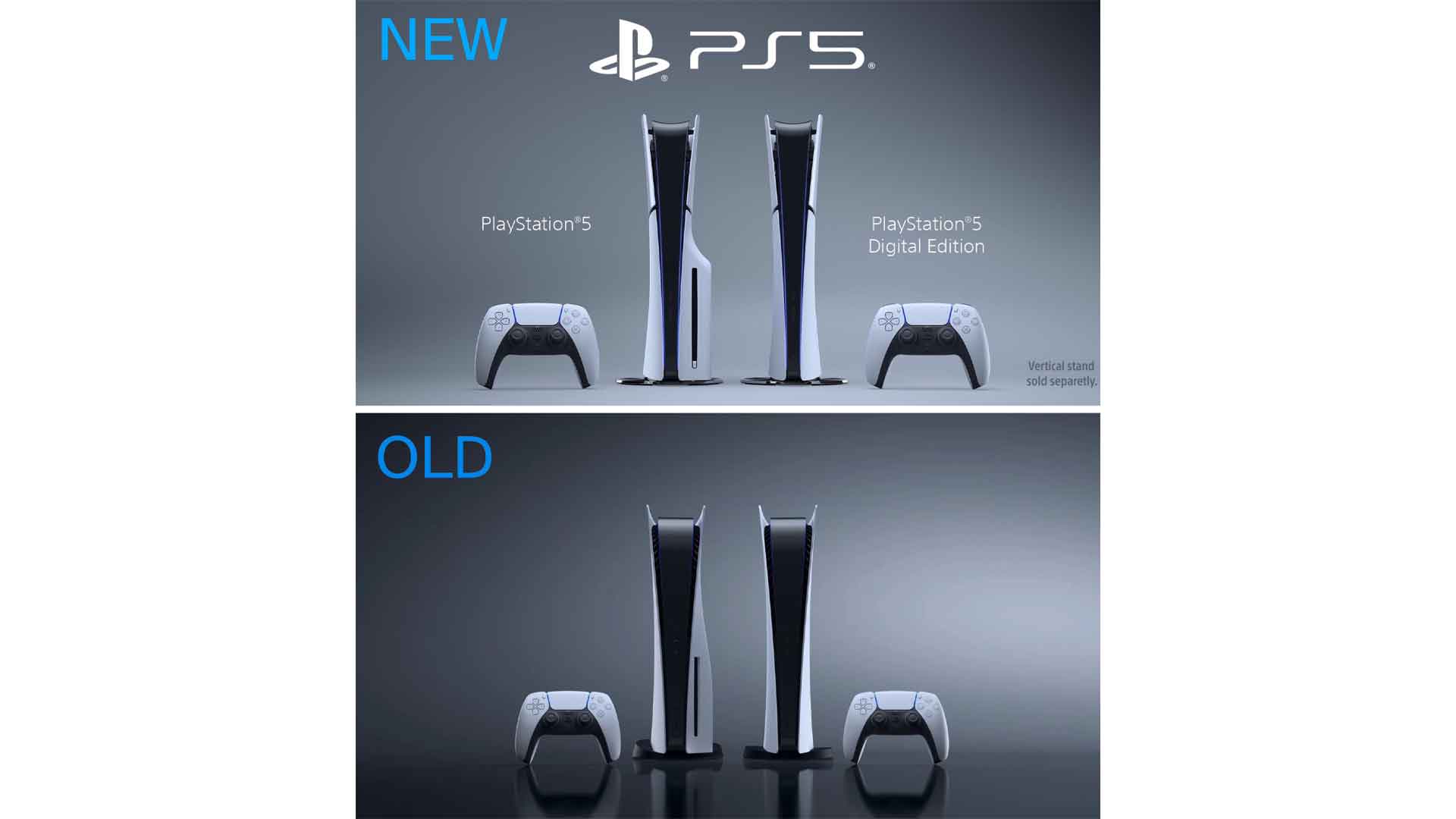 ps5 new and old