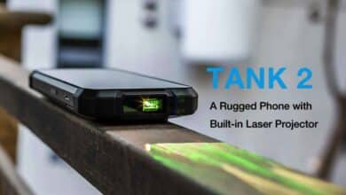 Unihertz Tank 2 laser projector rugged phone