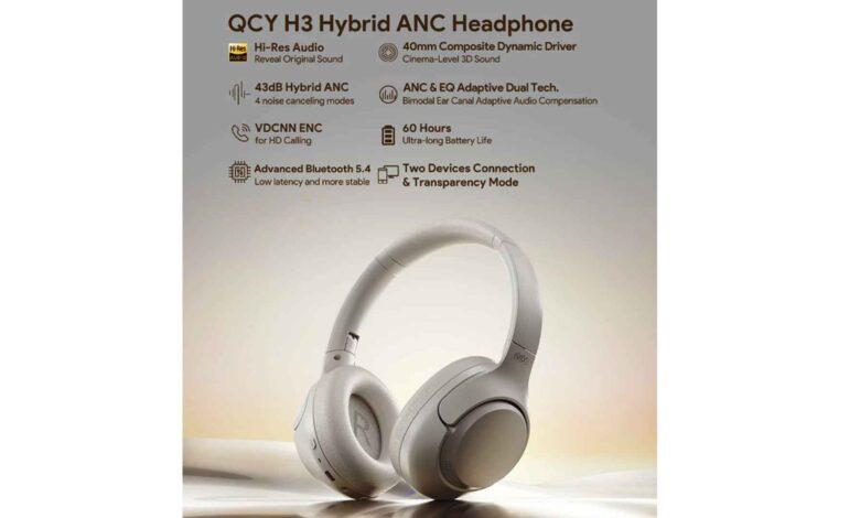 QCY H3 ANC headphones review, features, specs, price, deal