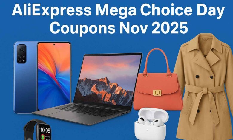 AliExpress Mega Choice Day Coupons Nov 2025