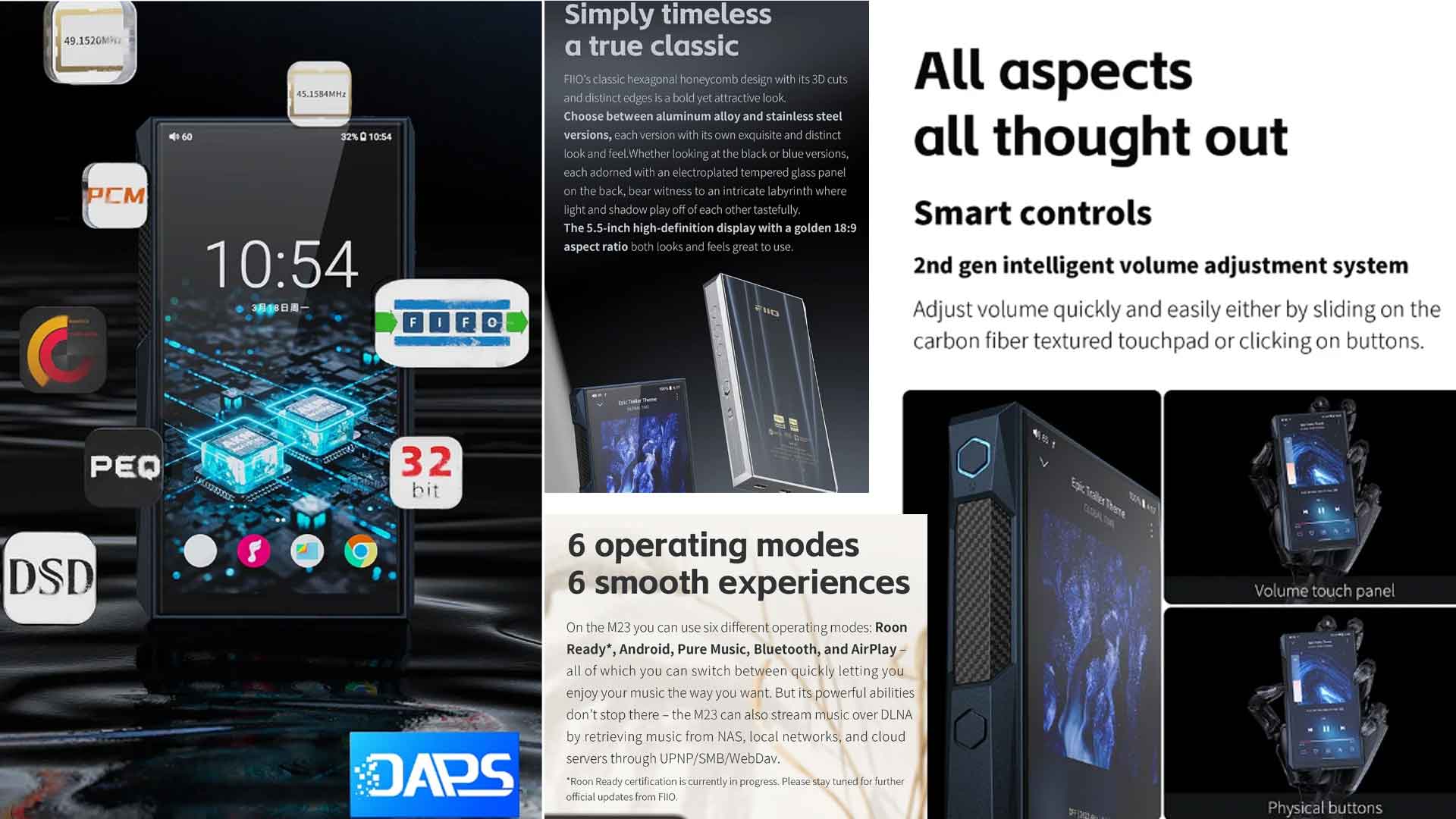 FiiO M23 Hifi audio player features, review, price