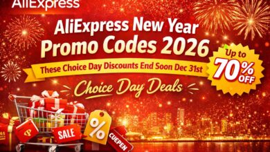 AliExpress New Year Promo Codes 2026 – Choice Day Deals up to 70% Off Ending Dec 31st