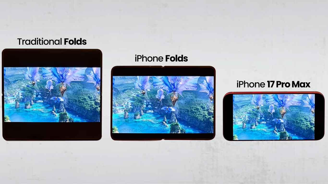 iPhone fold size comparison