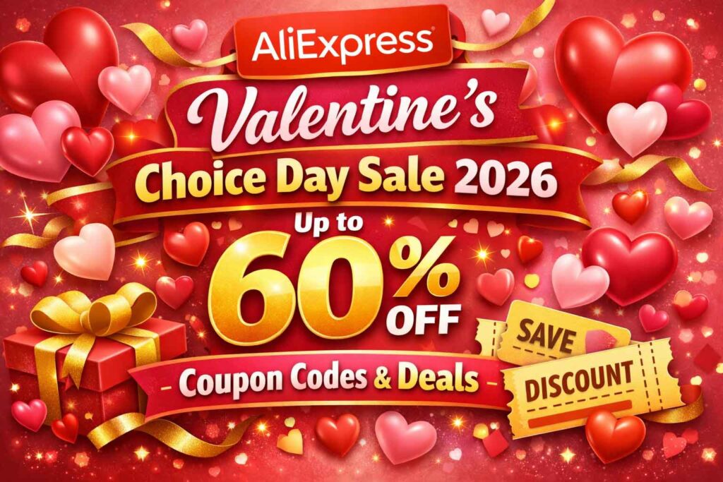 AliExpress Valentine’s Choice Day Sale February 2026 promo codes