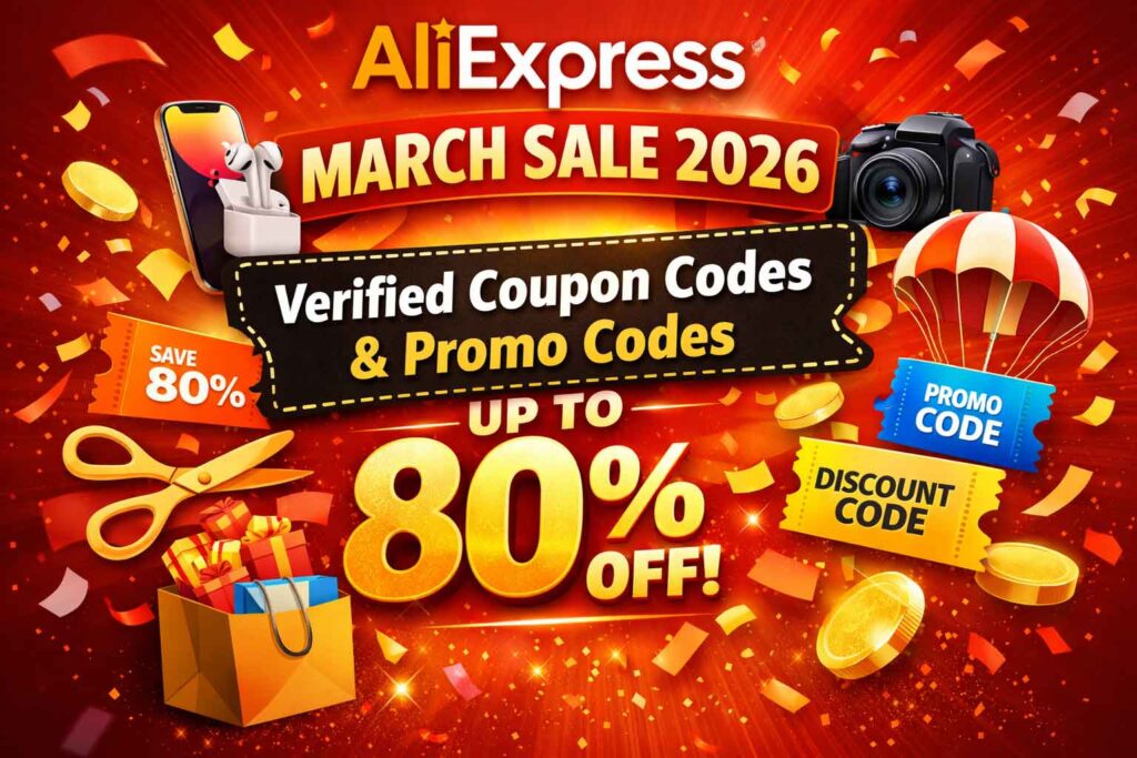 AliExpress March Sale 2026, AliExpress coupon codes, AliExpress promo codes, AliExpress discount codes,