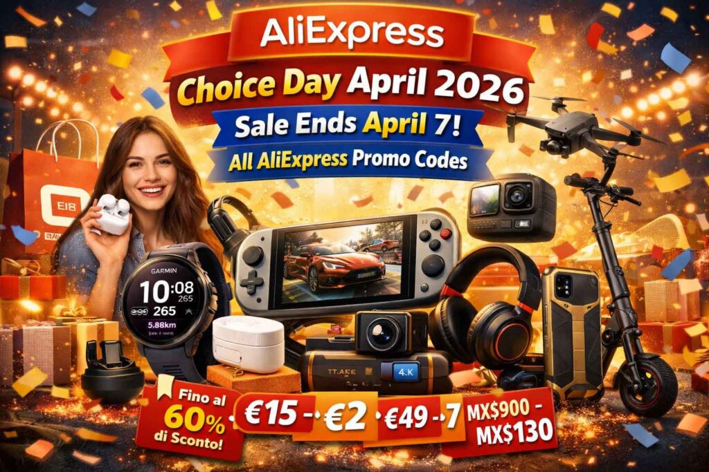 AliExpress Choice Day April 2026 Sale, AliExpress coupon codes April 2026