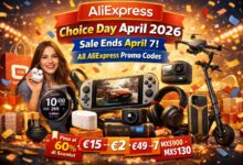 AliExpress Choice Day April 2026 Sale, AliExpress coupon codes April 2026