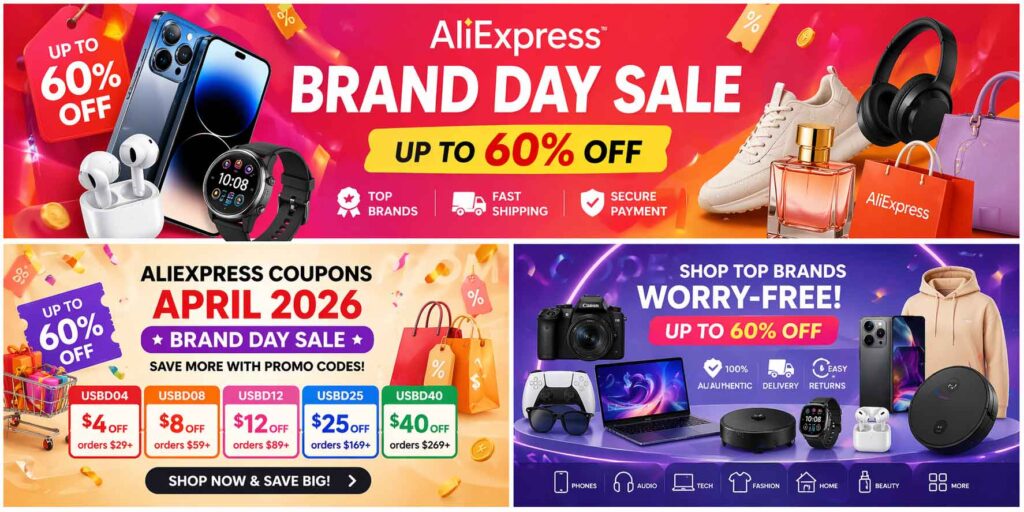 AliExpress coupon codes 2026, sale offers, deals