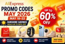 AliExpress Coupon Codes May 2026 Sunshine Savings sale