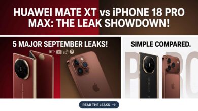 Huawei mate xt 2 vs iphone 18 pro max september leaks comparison