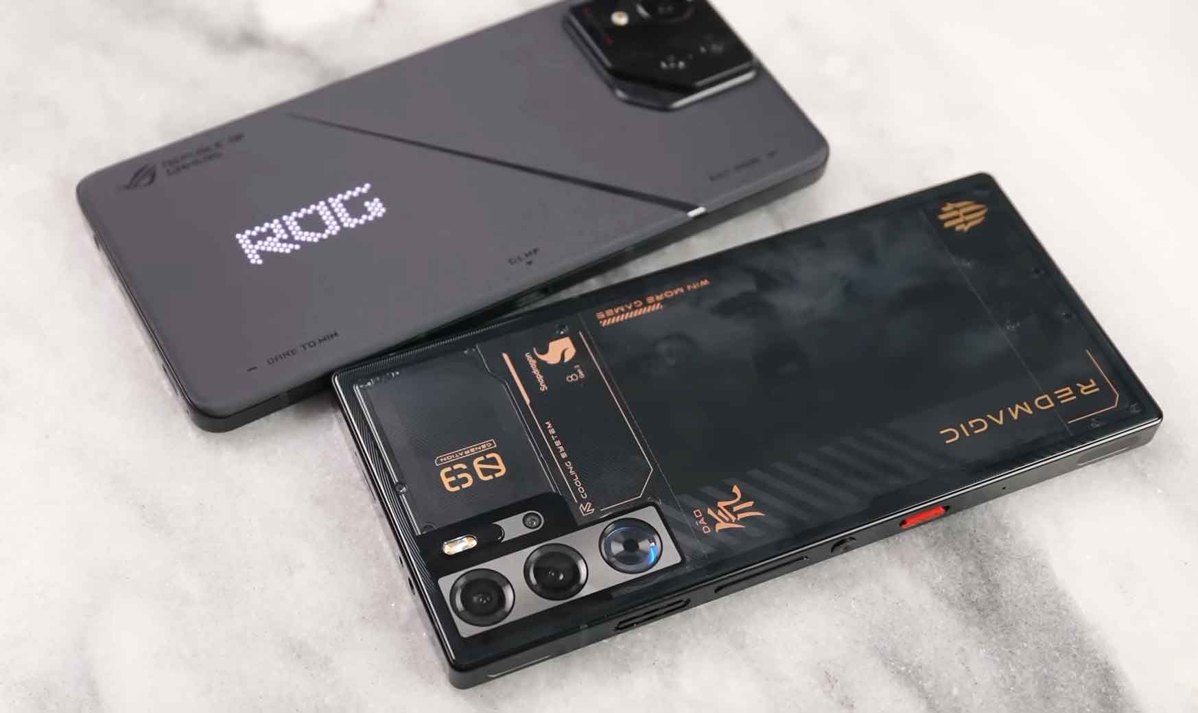 ROG Phone 8 Pro vs RedMagic 9 Pro design