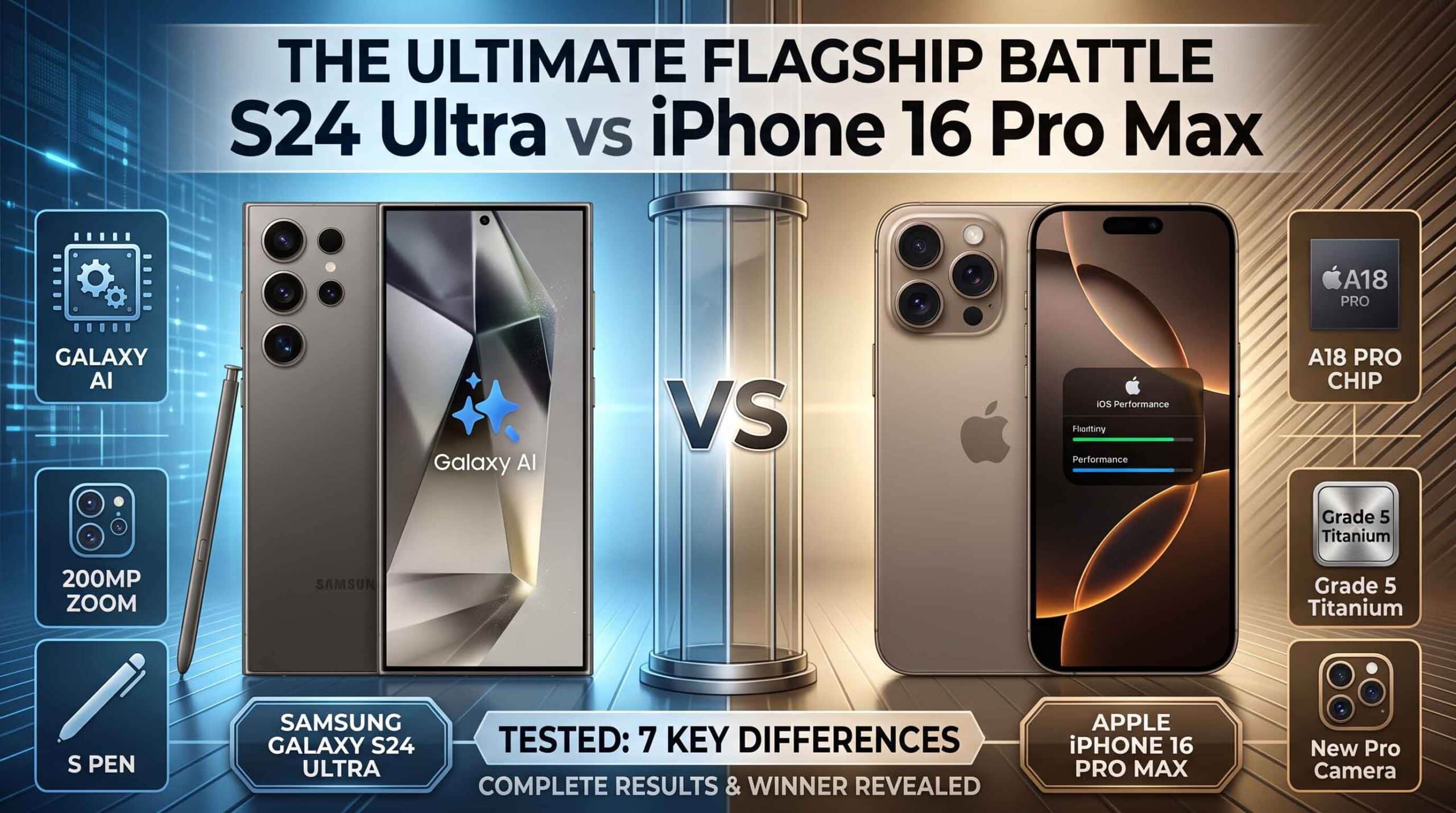 S24 Ultra vs iPhone 16 Pro Max