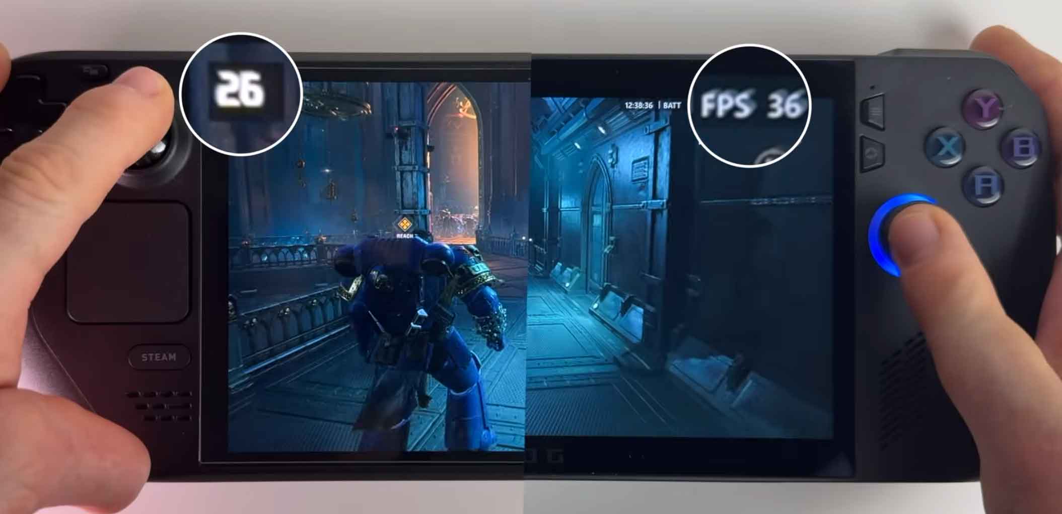 Steam Deck OLED vs ROG Ally X FPS 