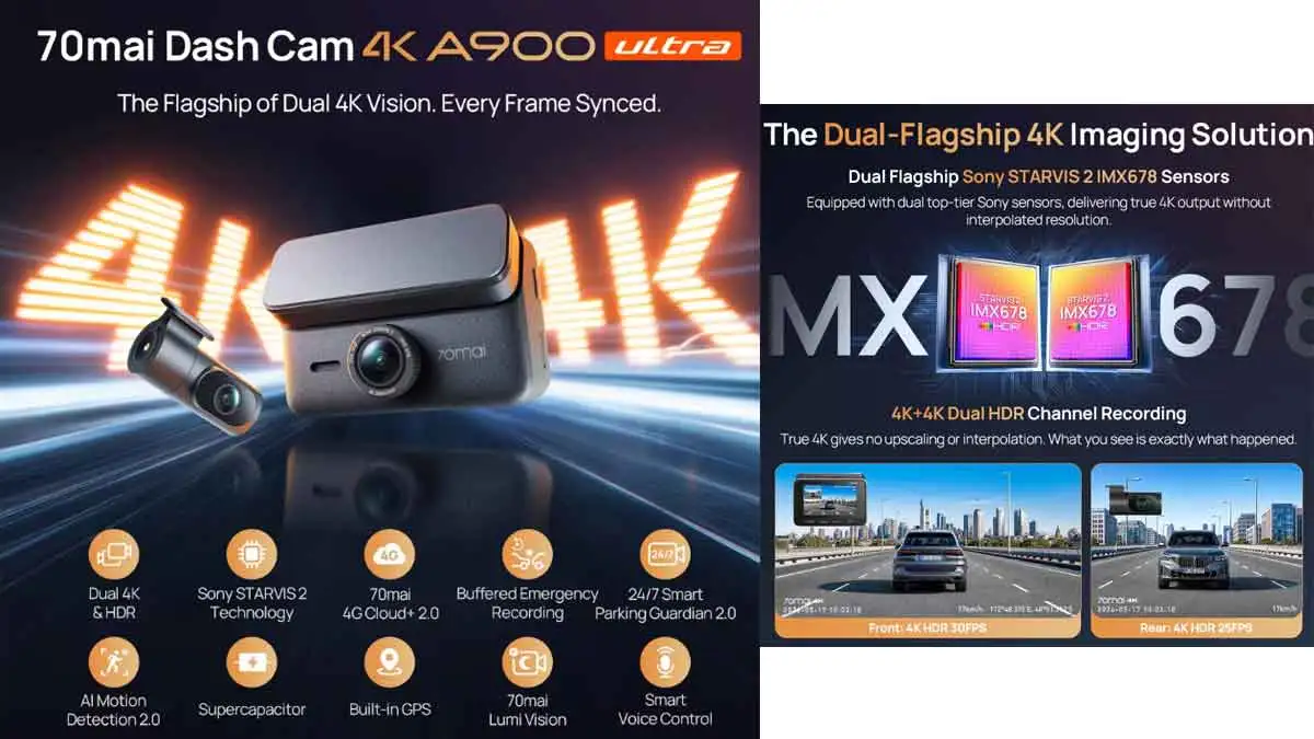 70mai A900 Ultra features
