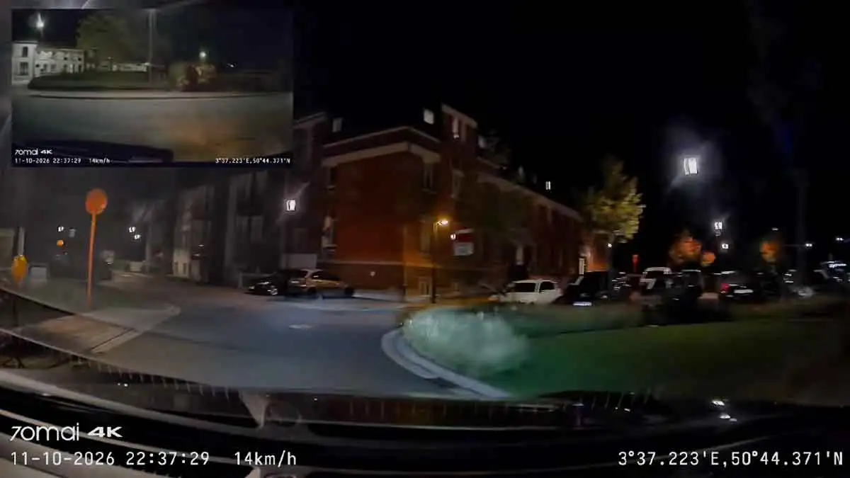 4K dash camera night vision test with Sony STARVIS 2