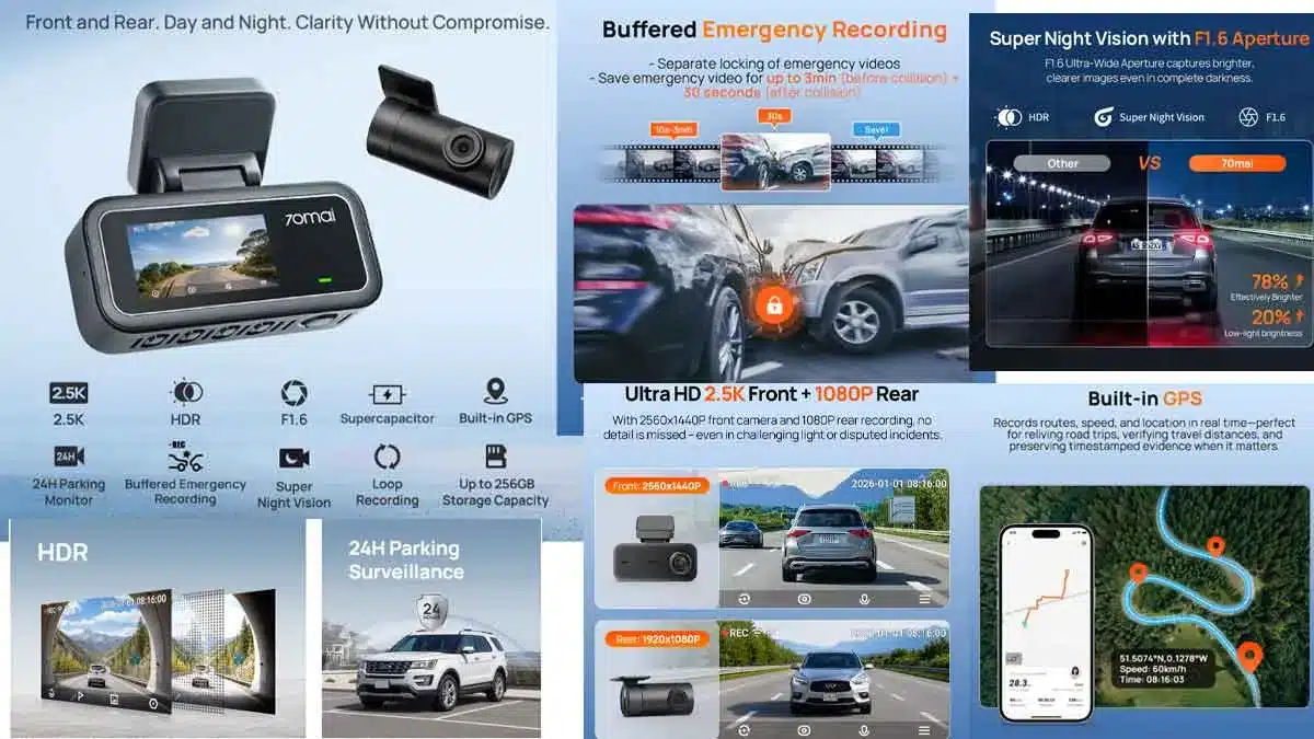 70mai Dash Cam A410