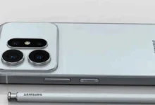 Leaked design of the white Samsung Galaxy S27 Ultra showing a new rear camera layout and S-Pen.