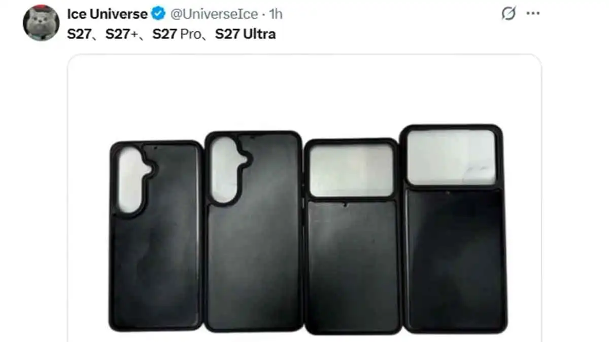 Samsung Galaxy S27 Ultra and S27 Pro leaked screen protectors and case designs
